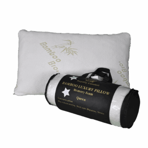 Oreiller de luxe en Bambou avec mousse à mémoire de forme HERZBERG