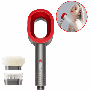 Pommeau de douche magnétique 3en1 (Soin purifiant, brosse nettoyante, brosse relaxante) SWISS PROLINE