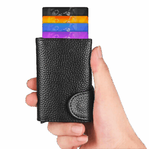 Porte-cartes en cuir avec protection RFID Bitmore - Livraison offerte