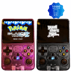 Console de jeux rétro (10'000 jeux inclus, Ecran LCD)