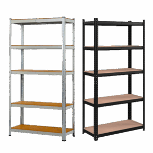 Etagère de rangement ultra robuste en acier équipée de 5 plateaux HERZBERG