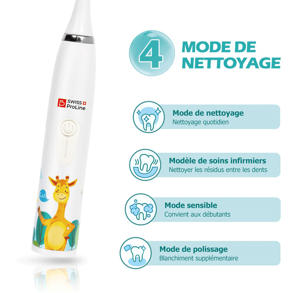 Brosse à dents électrique sonique sans fil pour enfants SWISS PROLINE – Image 3