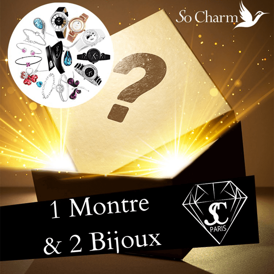 Pochette surprise 3 bijoux (2 bijoux et 1 montre) SO CHARM