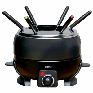 Caquelon à Fondue avec 6 fourchettes ALPINA