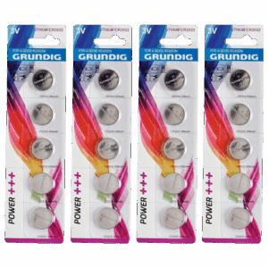 Set de 20 piles plates CR2032 GRUNDING