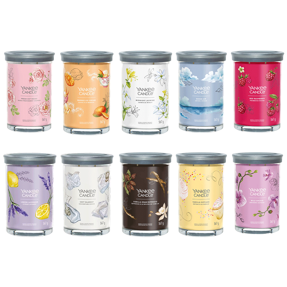Set de 4 bougies larges parfum surprise (567g) Yankee Candle