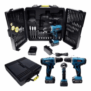 Boîtes à outils avec 1 perceuse sans fil et 97 accessoires BOXER