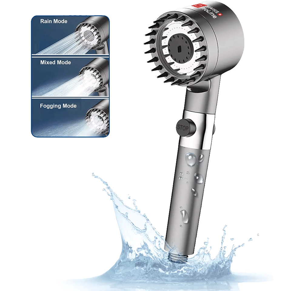 Pommeau de douche avec 3 modes puissants Swiss ProLine