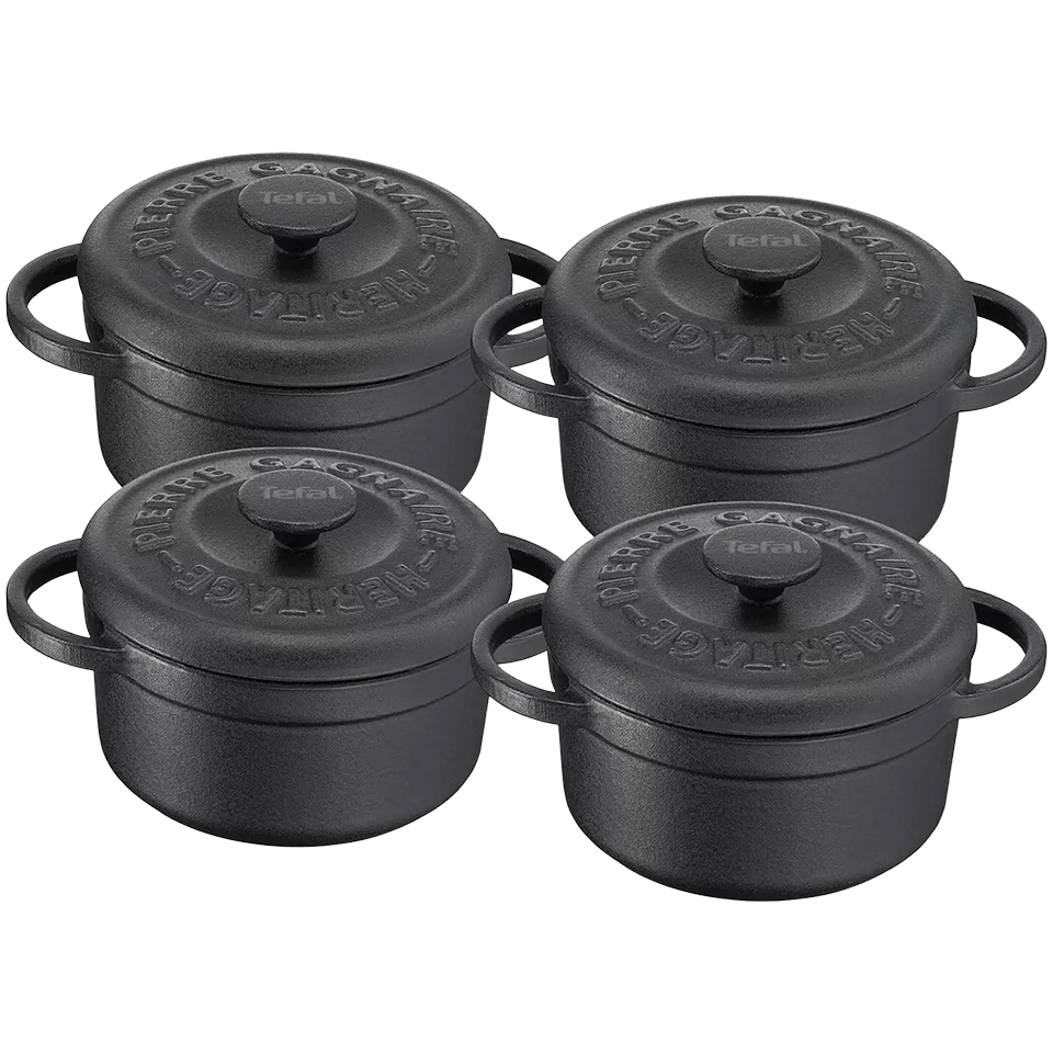 Set 4 mini-cocottes en fonte TEFAL