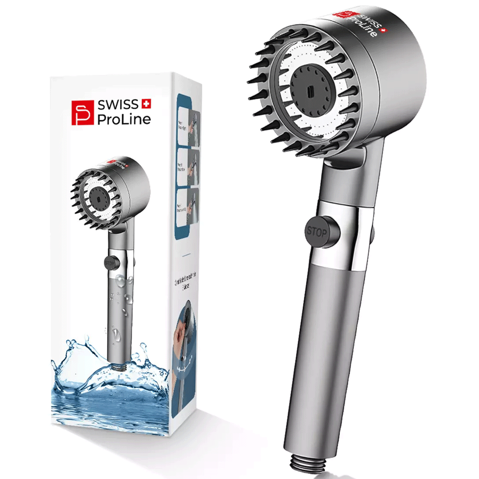 Pommeau de douche avec 3 modes puissants Swiss ProLine – Image 3