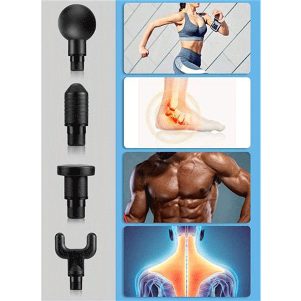 Pistolet de massage (4 têtes de massage inclus) – Image 3