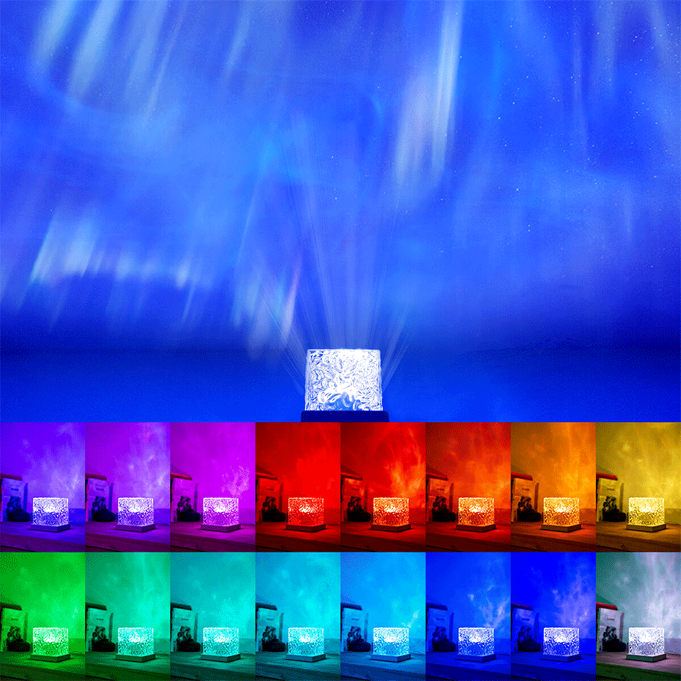 Projecteur LED rechargeable d’aurores boréales InnovaGoods – Image 2