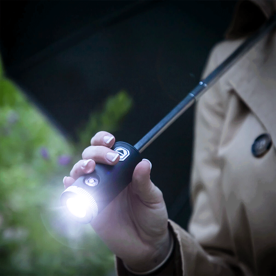 Parapluie pliable à fermeture inversée avec LED InnovaGoods – Image 3