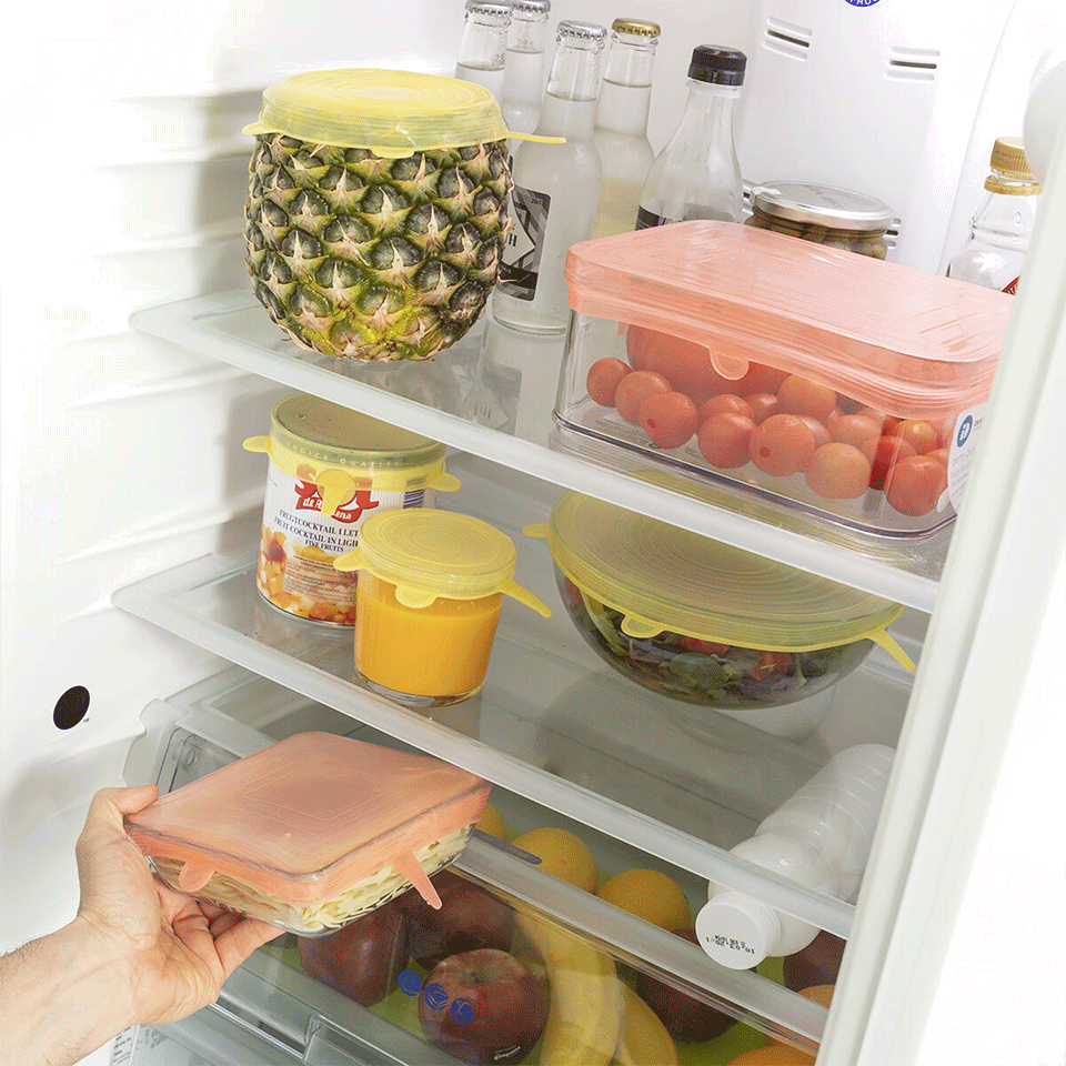 Set de 10 couvercles de cuisine réutilisables et réglables InnovaGoods – Image 4