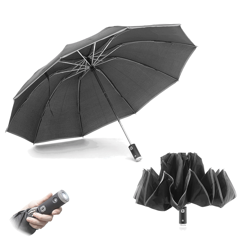 Parapluie pliable à fermeture inversée avec LED InnovaGoods – Image 6