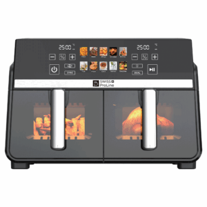 Friteuse à air chaud Air Fryer 10L (sans huile) avec double compartiments SWISS PROLINE