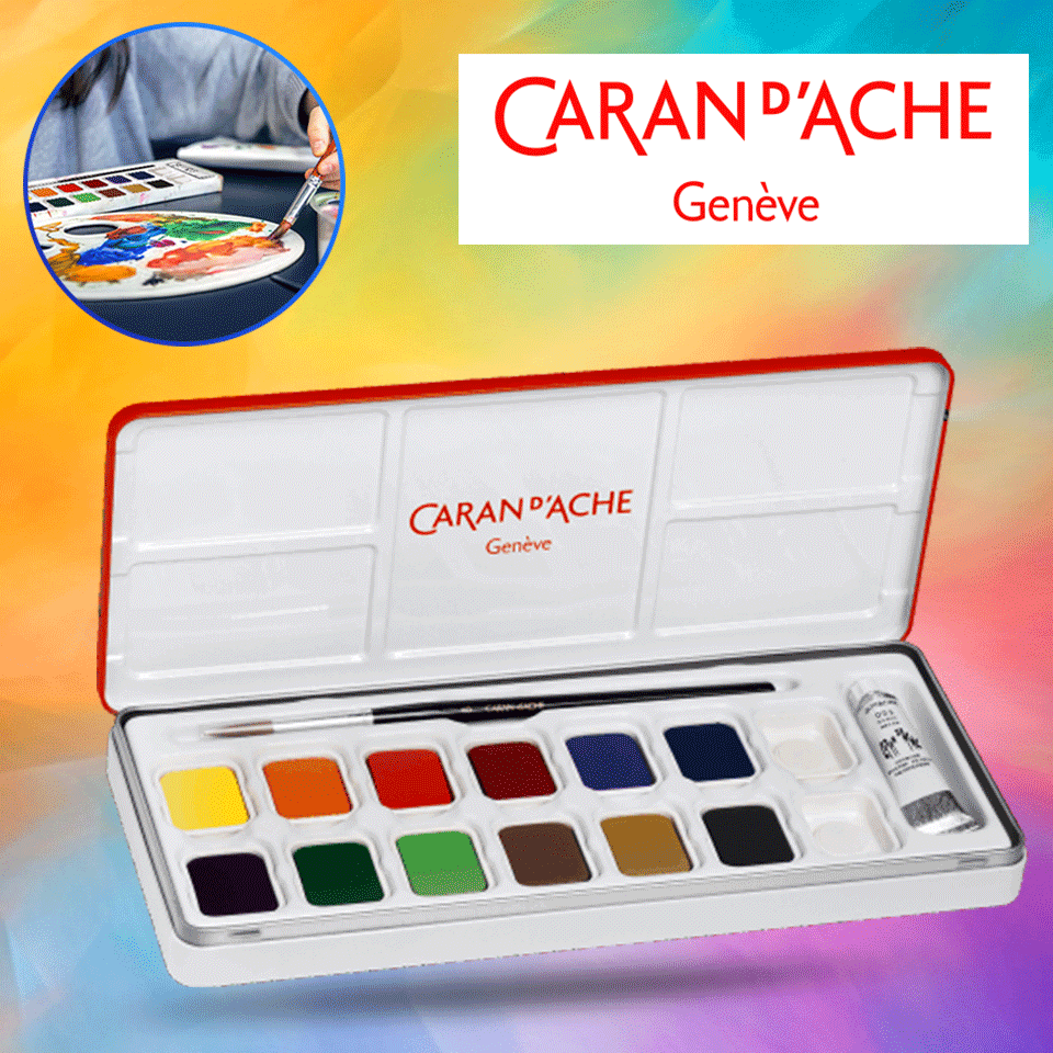 Set de 13 tablettes de peinture CARAN D'ACHE – Image 5