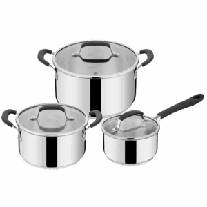 Batterie de cuisine 6 pièces en acier inox tous feux dont Induction Jamie Oliver TEFAL